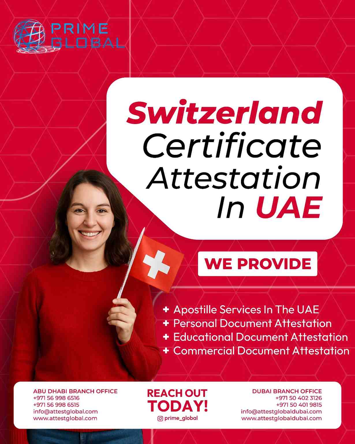 Reliable Switzerland Document Attestation Across UAE Emirates