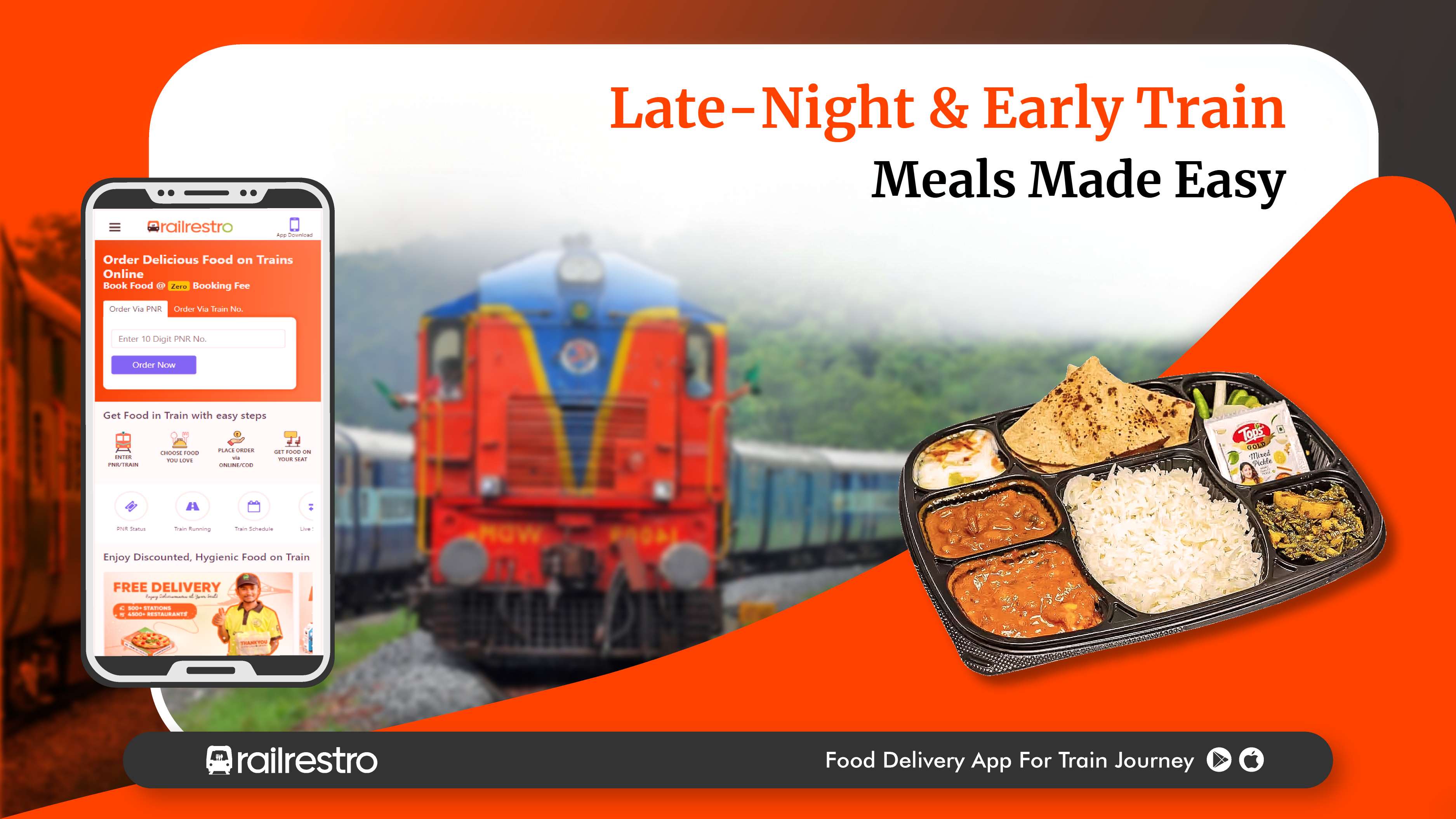 Food on Train for Early Morning and Late-Night Travellers