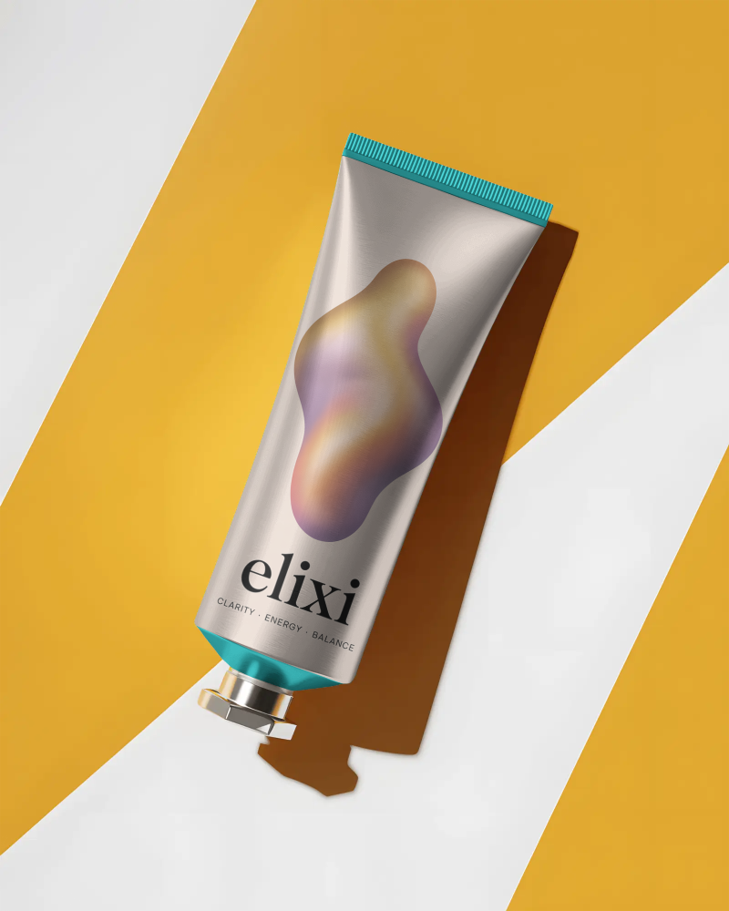 How to apply label designs on a squeeze tube mockup template