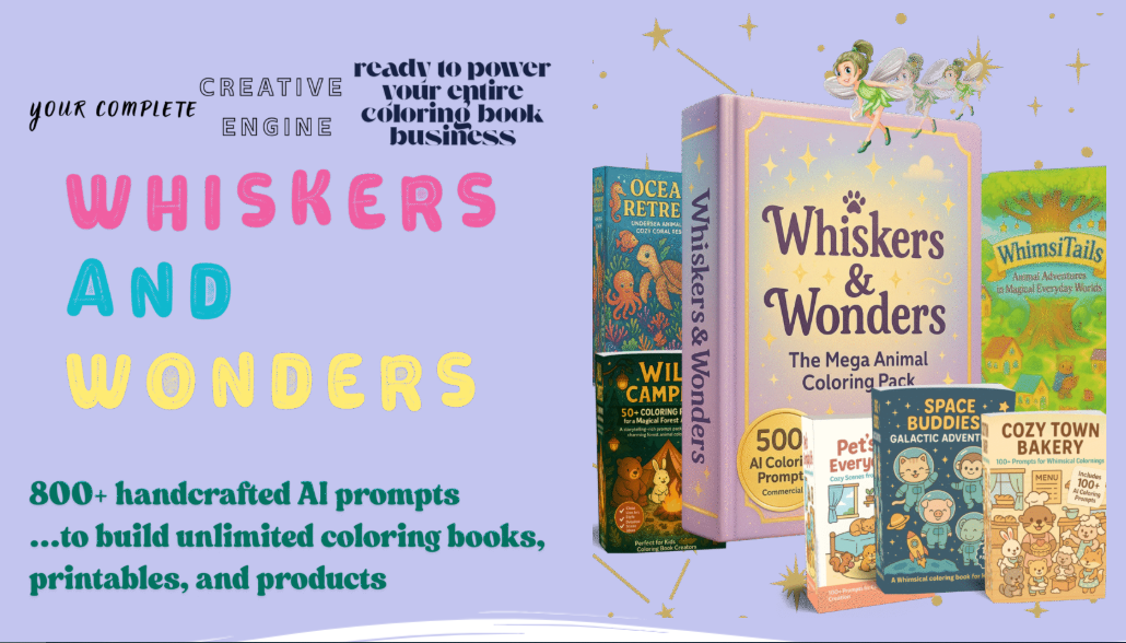 Whiskers and Wonders Mega Prompt Pack Review: A Practical Tool for AI-Generated Coloring Books