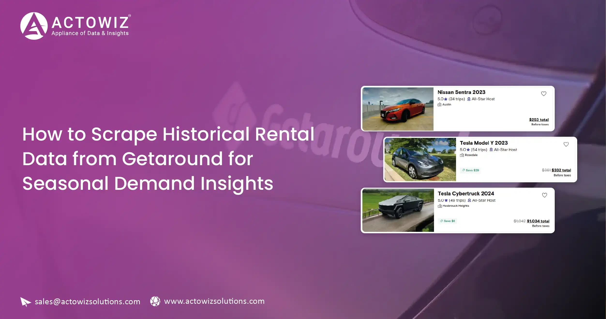 Scrape Historical Rental Data from Getaround Easily
