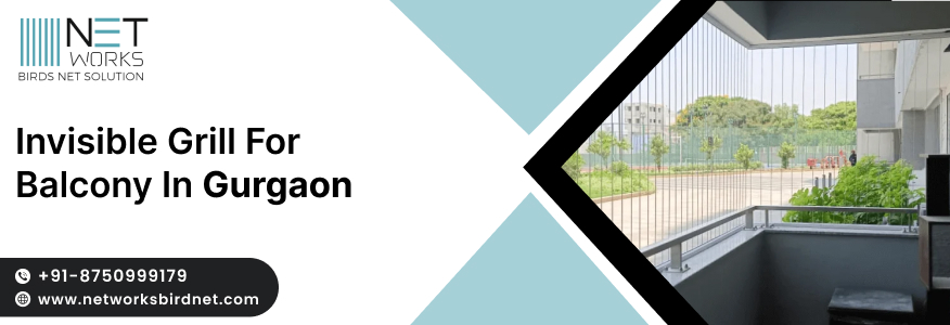 Invisible Grill for Balcony in Gurgaon – A Modern Safety Marvel by Networks Birds Net Solution