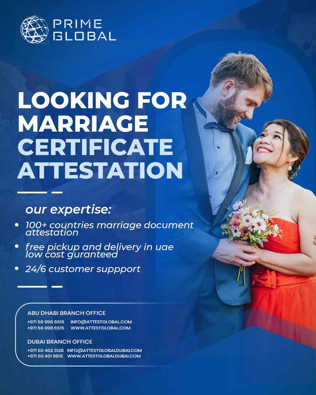UAE Attestation Services for Marriage Certificates – Prime Global