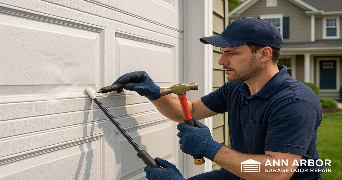 What Are Signs You Need Garage Door Dents Repair in Alexandria?
