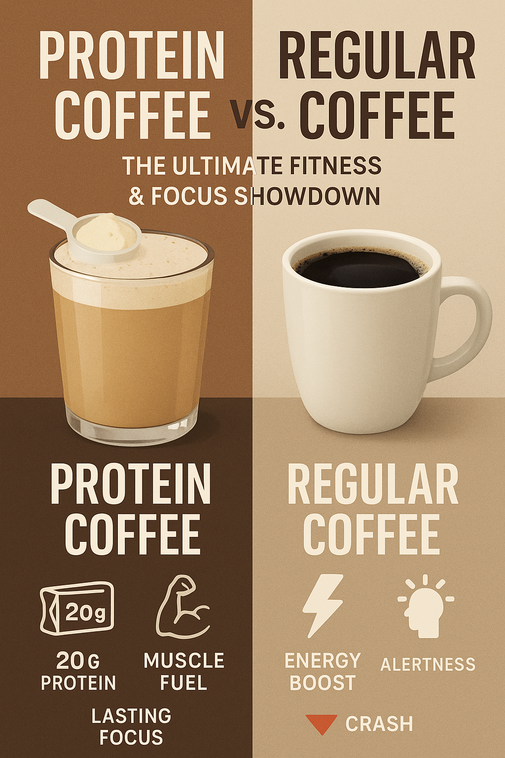 Protein Coffee vs. Regular Coffee: The Ultimate Fitness & Focus Showdown