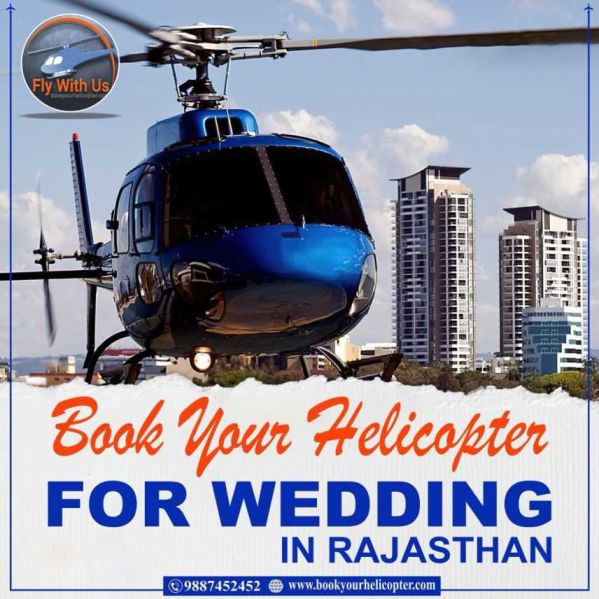 Helicopter on Rent for Wedding | BookYourHelicopter.com