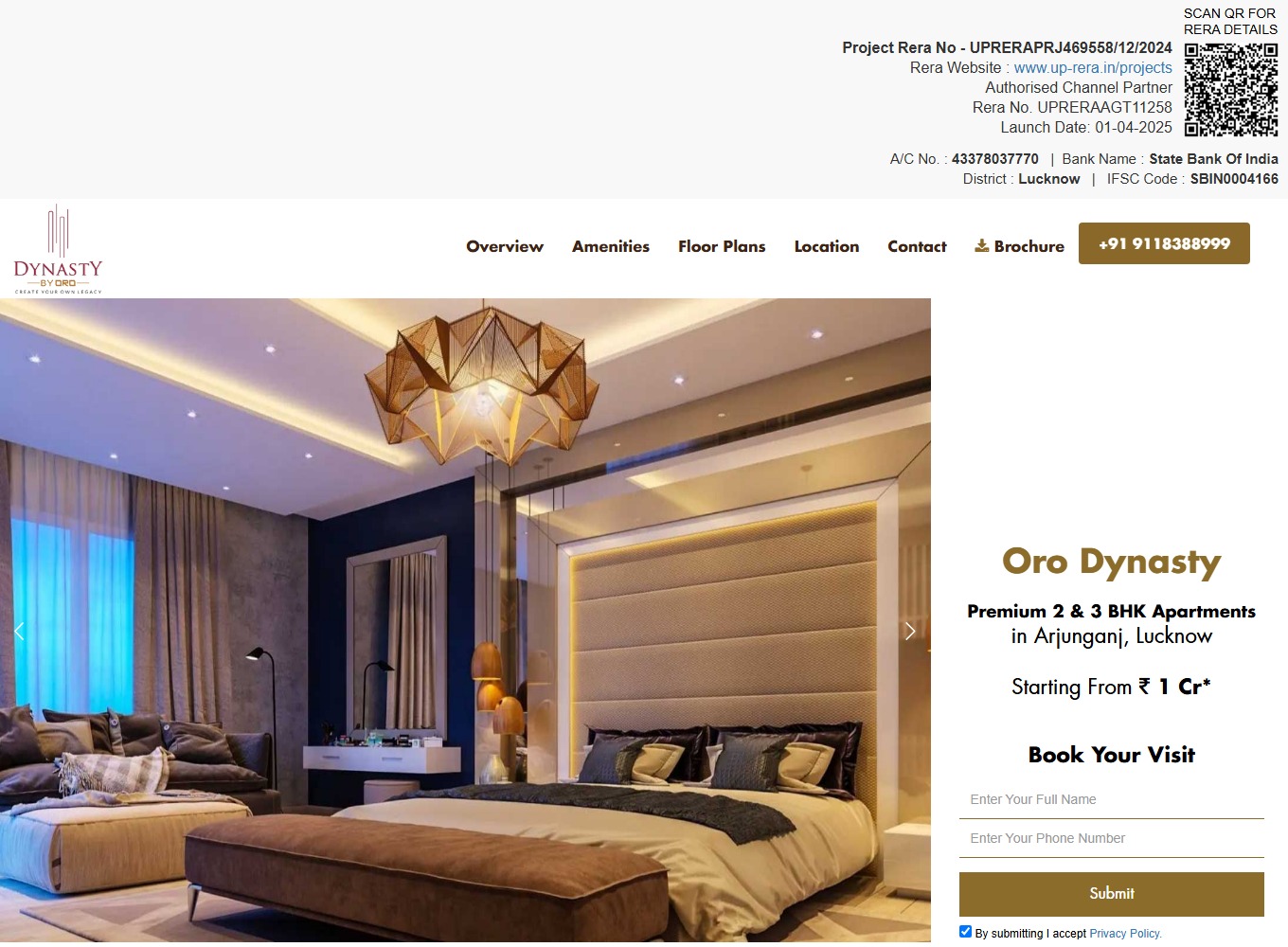 Oro Dynasty Lucknow – Luxury 2 & 3 BHK Flats in Arjunganj