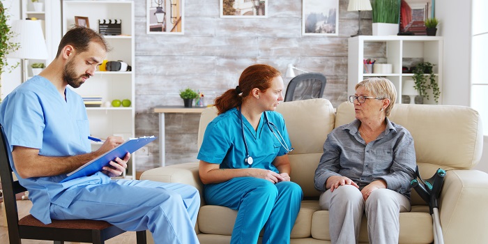 Doctor on Home Visit and Family Physician at Home