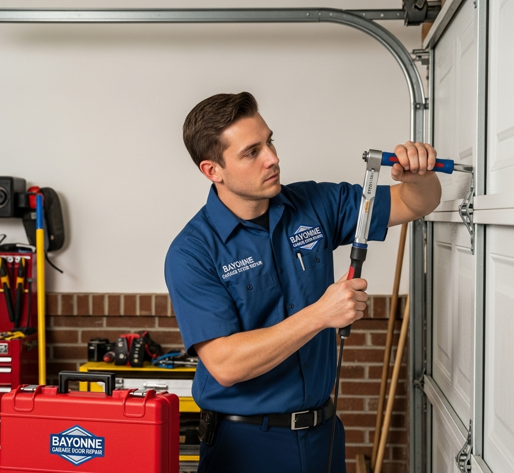 Which Tools Work Best for Garage Door Dents Repair in Bayonne?