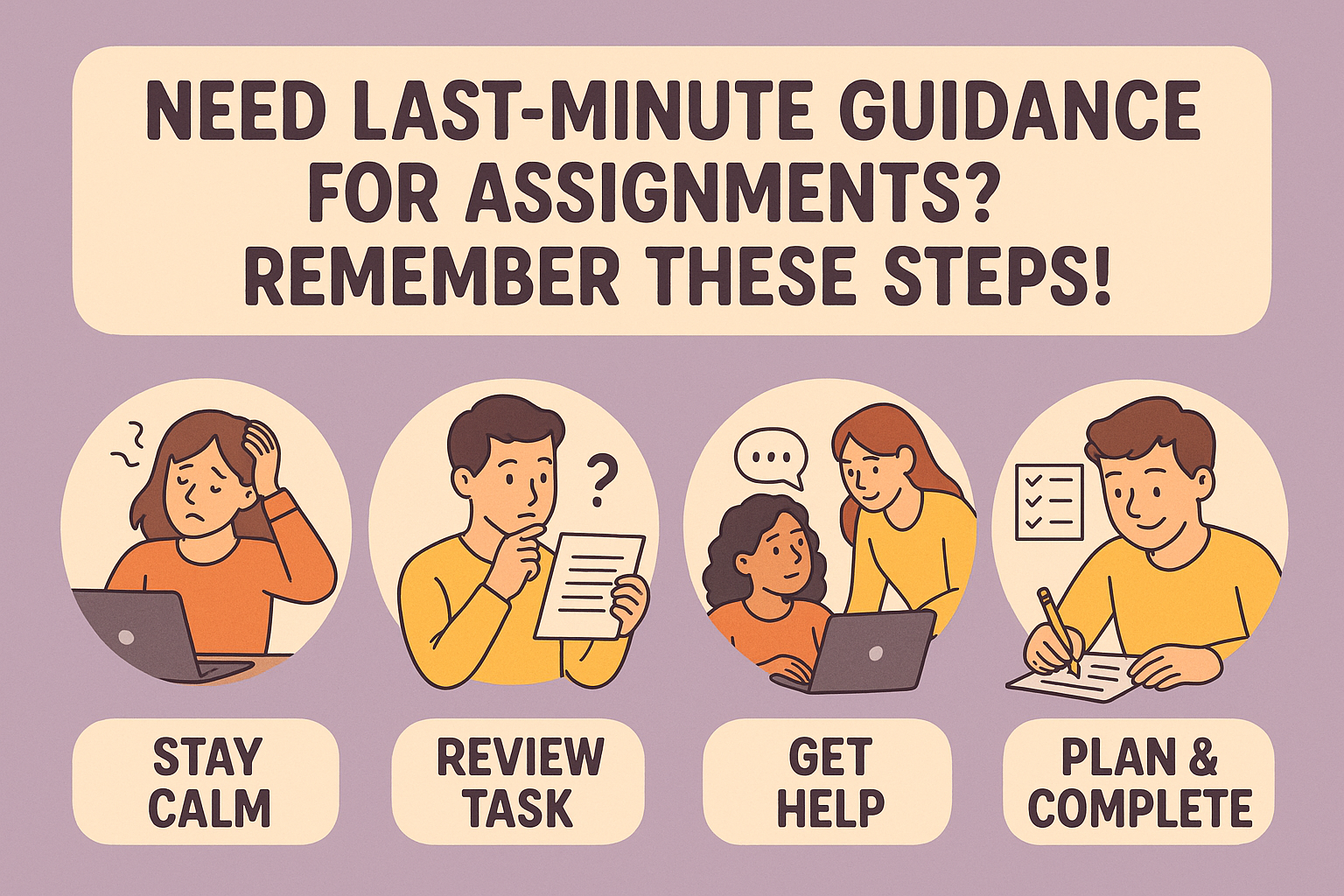 Need Last Minute Guidance for Assignments? Remember These Steps!