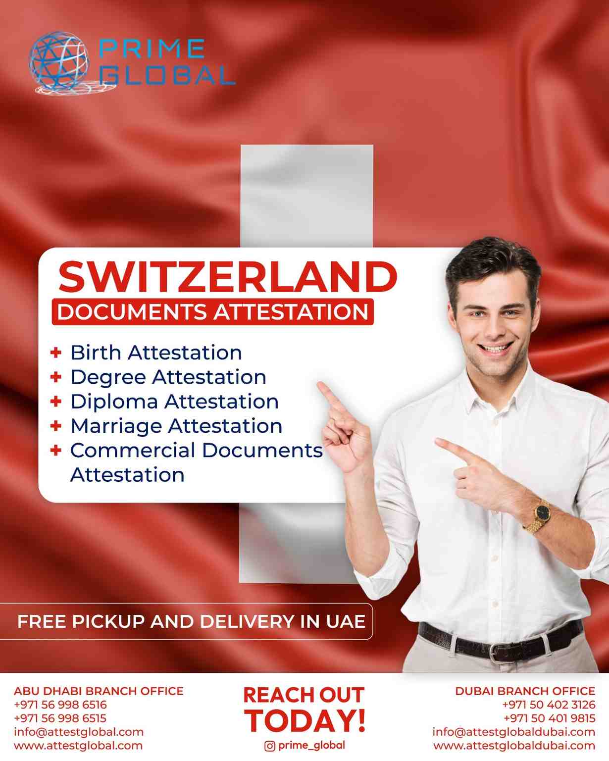 Prime Global – Experts in Swiss Document Attestation UAE