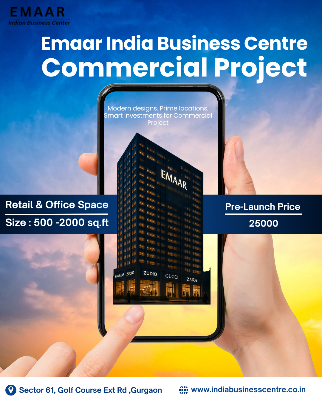 Invest in Platinum lockable office apace with Emaar New Launch benefits enquire now.