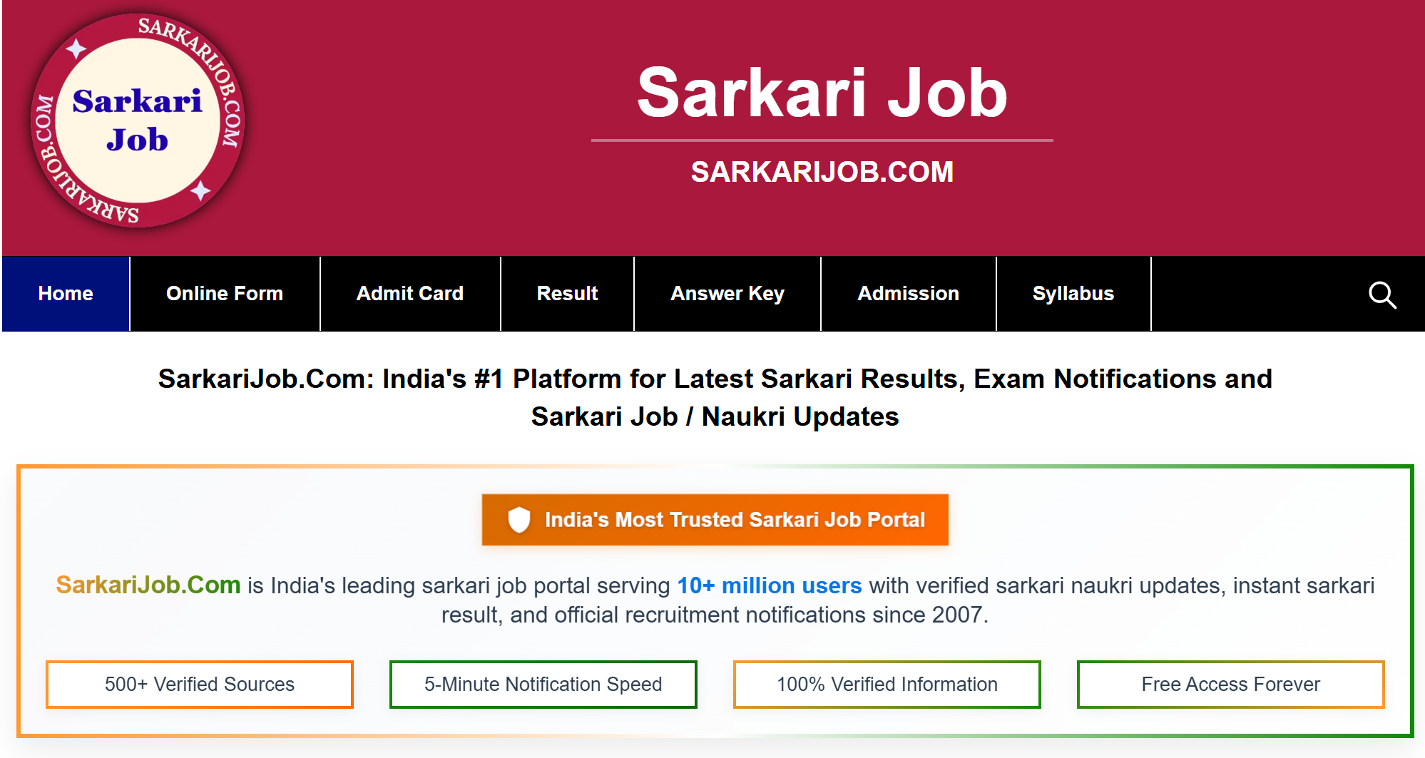Top Government Job Notification Portals in India