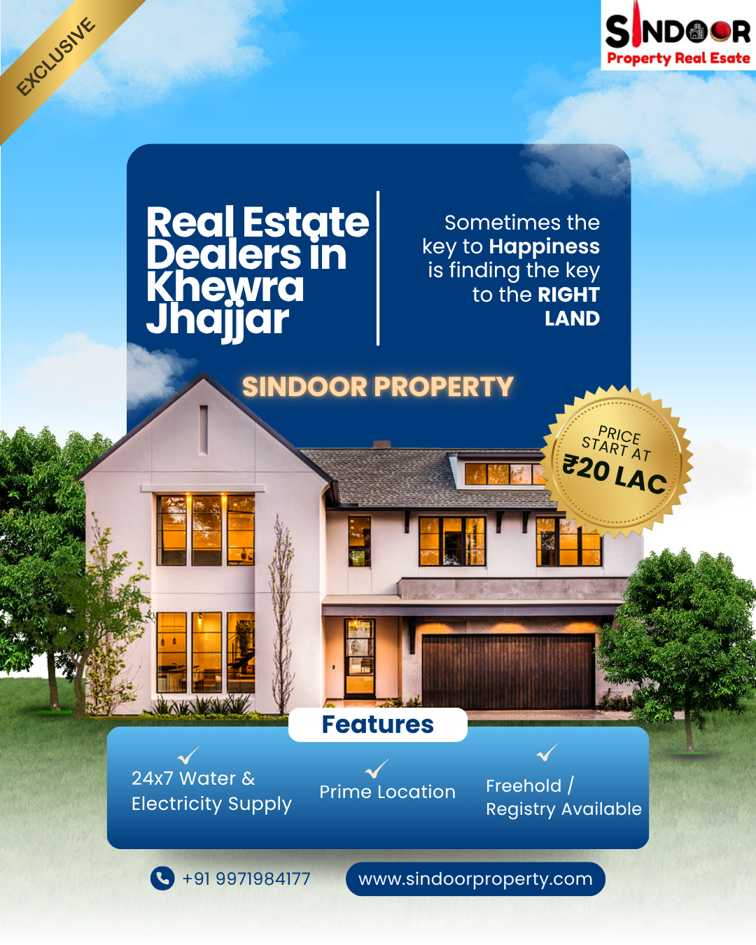 Sindoor Property – Trusted Real Estate Dealers in Khewra Jhajjar