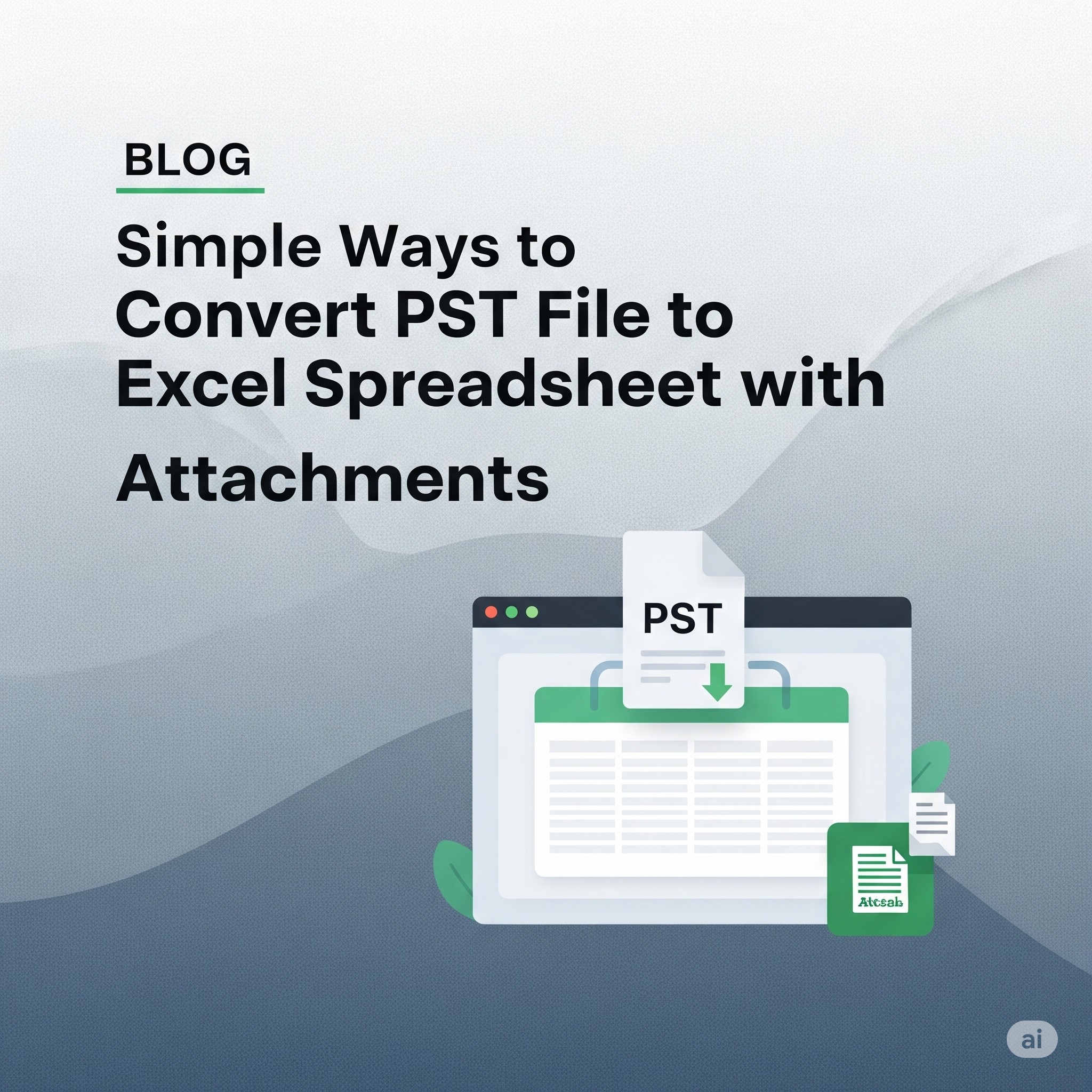 Simple Ways to Convert PST to Excel Spreadsheet with Attachments