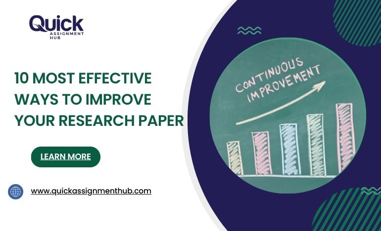 10 Most Effective Ways To Improve Your Research Paper