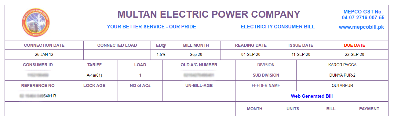 How to Check MEPCO Bill Online for Free – Quick and Easy Guide