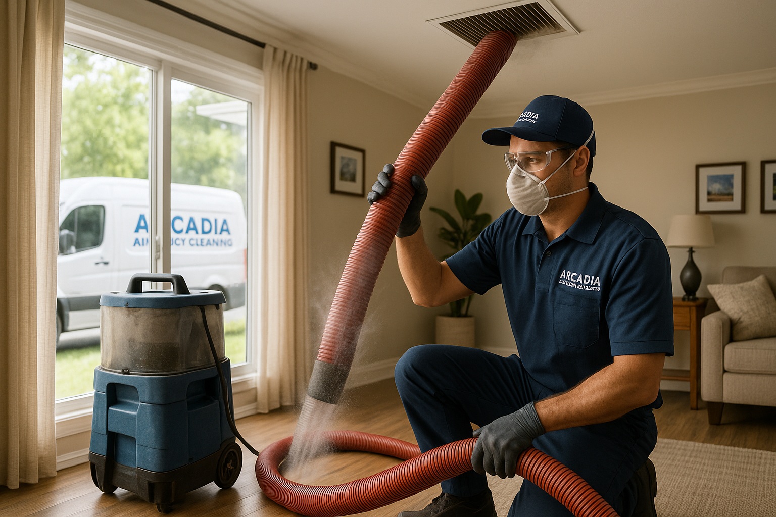 Which Negative Pressure Air Duct Cleaning Packages Are Available in Arcadia?