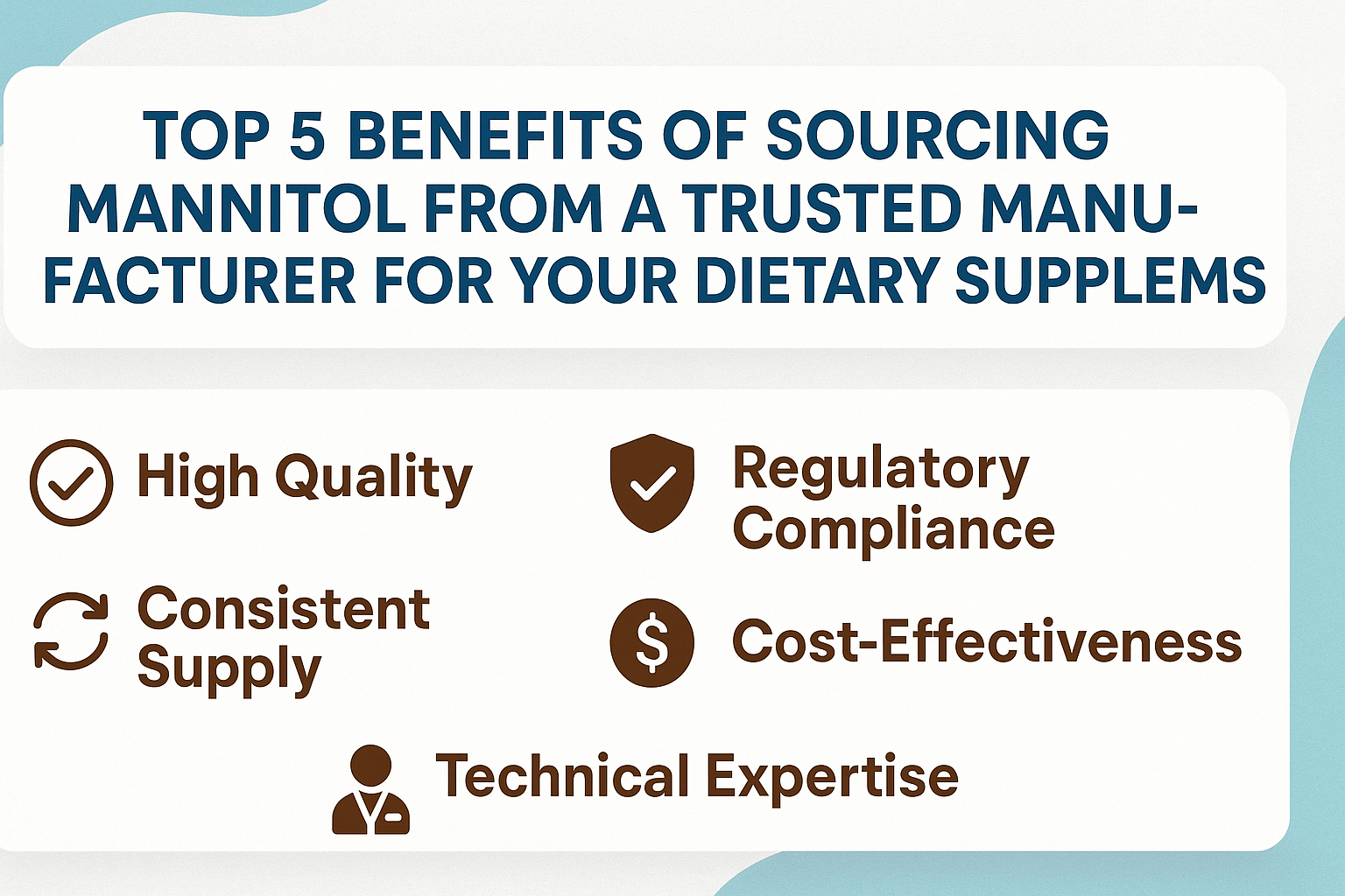 Top 5 Benefits of Sourcing Mannitol from a Trusted Manufacturer for Your Dietary Supplements