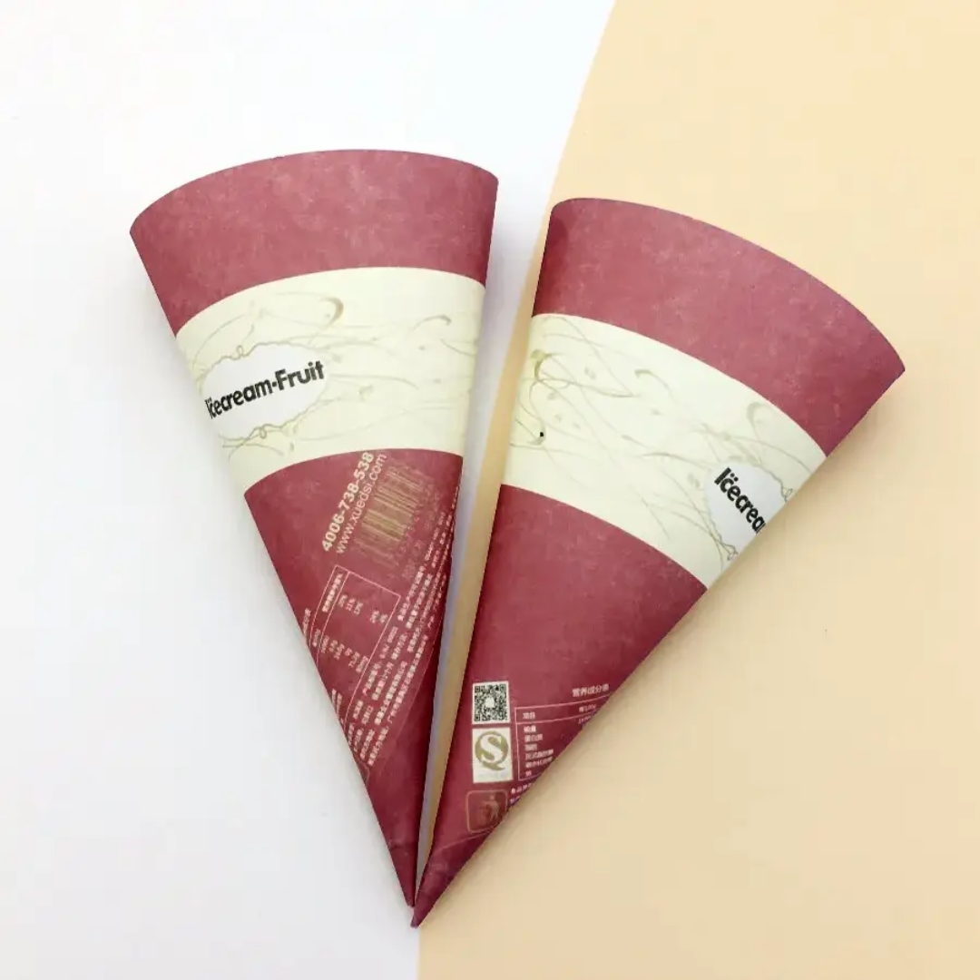 Abstract Design Ice Cream Cone Sleeves Printed for Maximum Visual Appeal