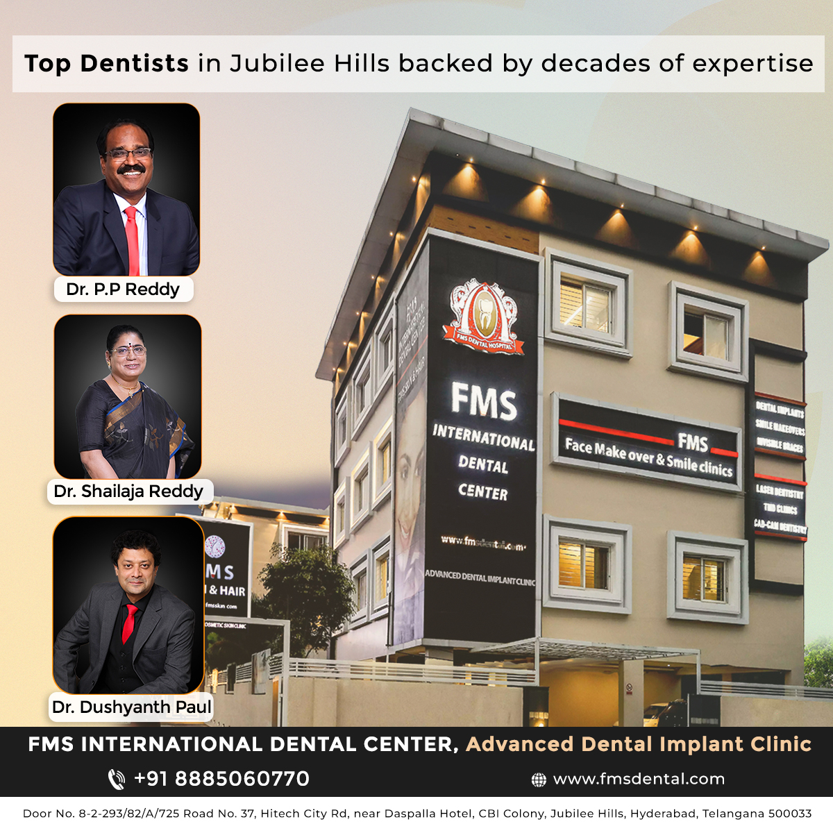 Your Search for the Right Experienced Dentist Ends Here !