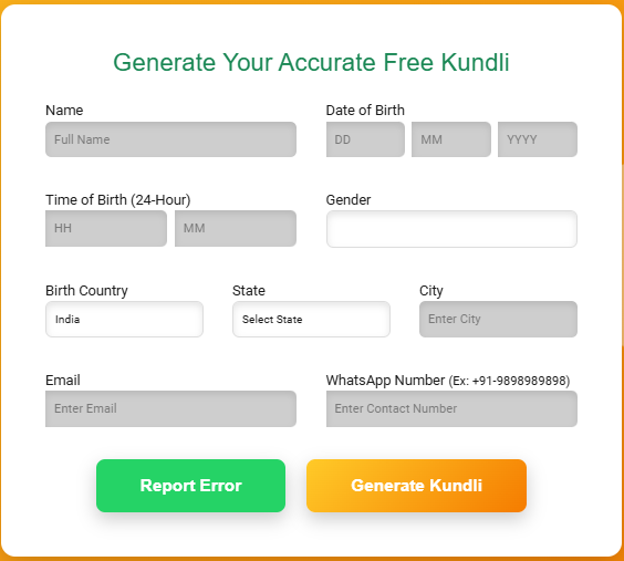 Instant Kundli: Get Your Free Online Birth Chart in Just 30 Seconds!