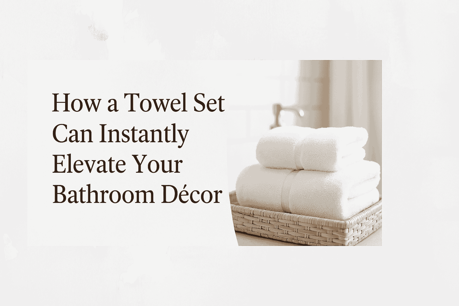 How a Towel Set Can Instantly Elevate Your Bathroom Décor