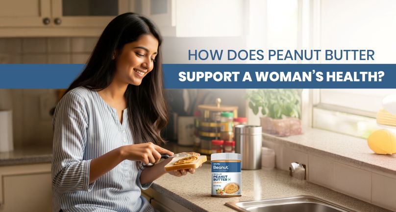 How does peanut butter support a woman’s health?