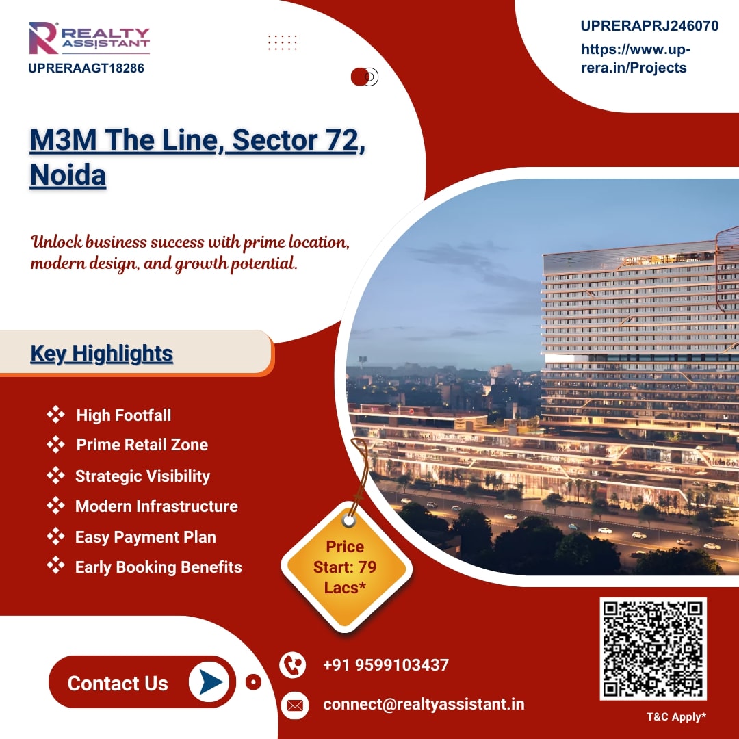 M3M The Line, Where Noida’s Future is Being Drawn, One Shop at a Time