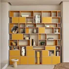 Brighten Your Interiors with Stylish Yellow Shelves