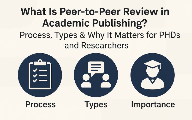 What Is Peer-to-Peer Review in Academic Publishing? Process, Types & Why It Matters for PhDs and Res