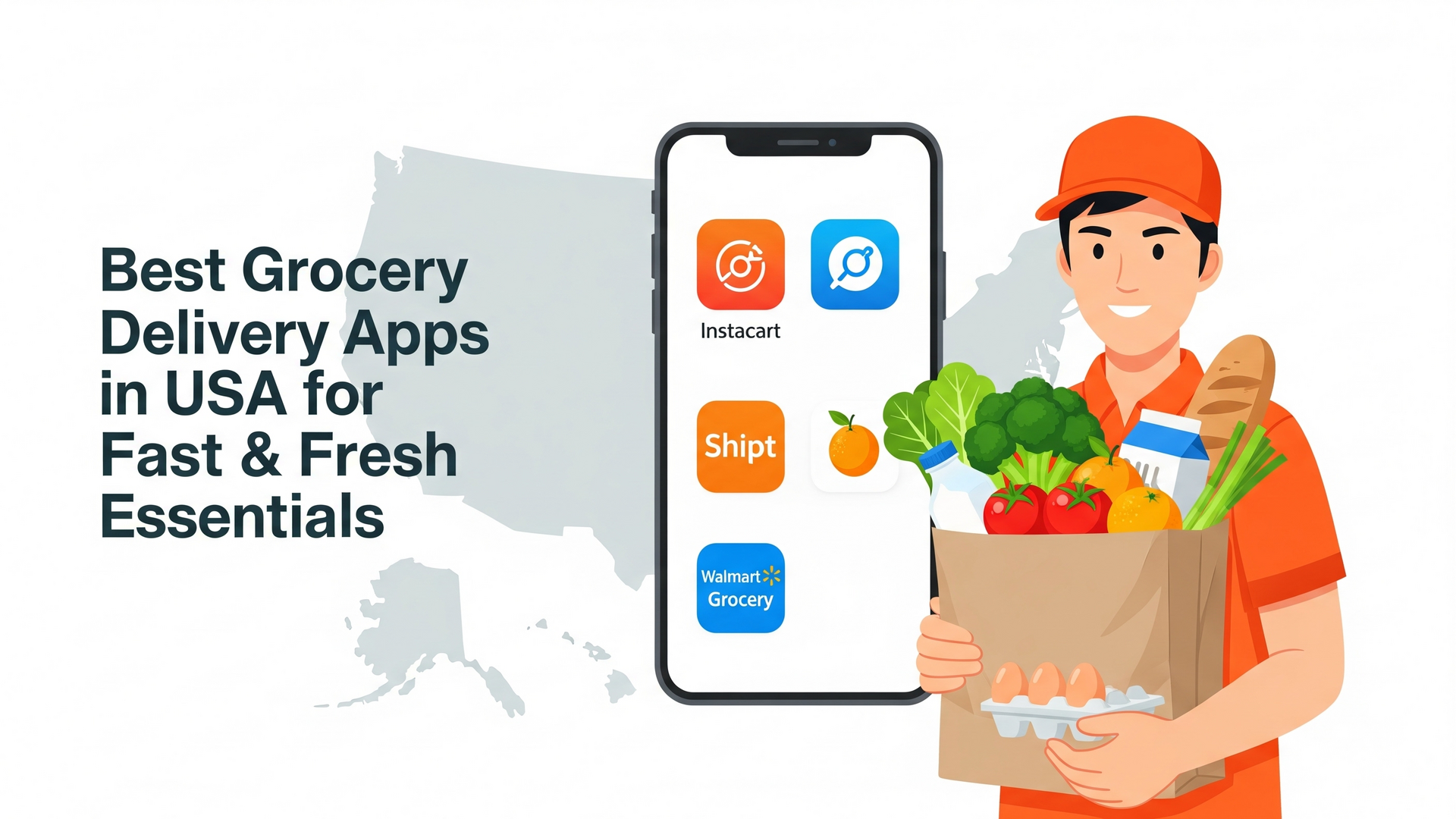 Best Grocery Delivery Apps in USA for Fast & Fresh Essentials