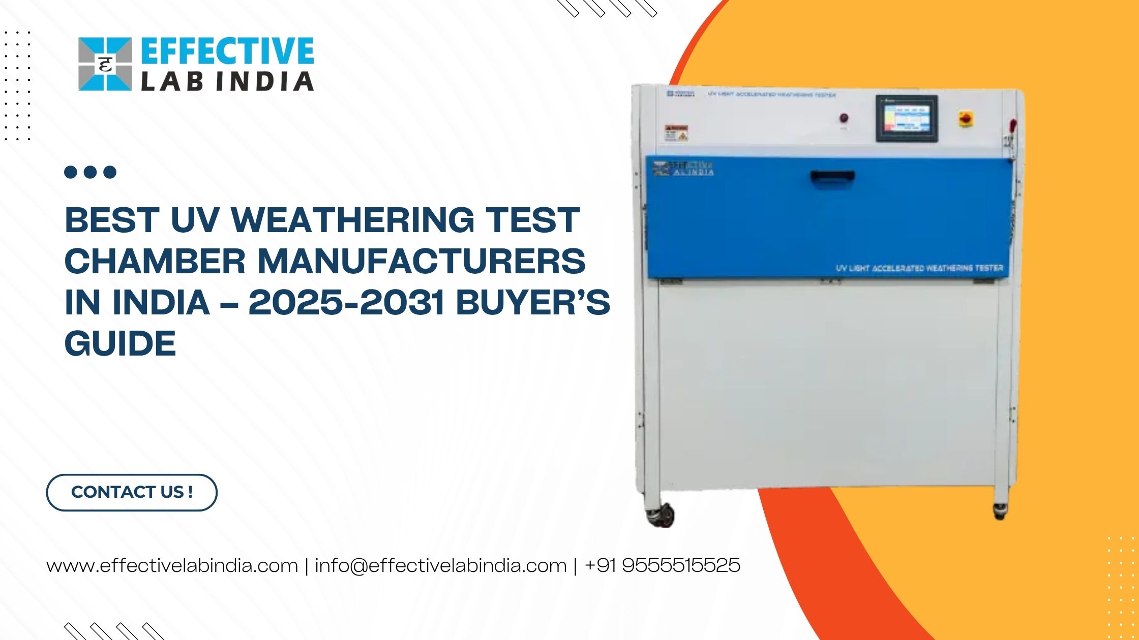 Best UV Weathering Test Chamber Manufacturers in India – 2025-2031 Buyer’s Guide