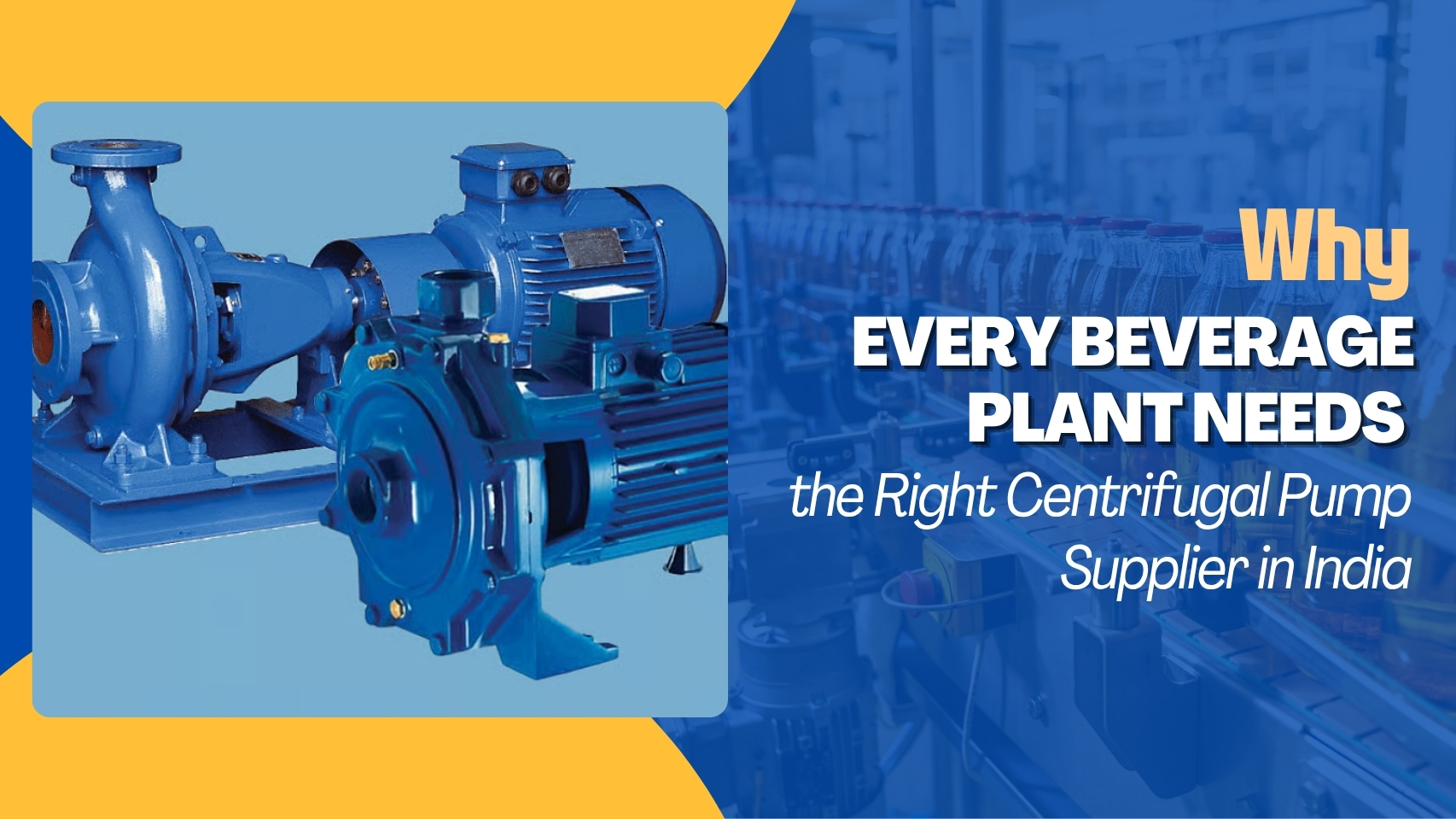 Why Every Beverage Plant Needs the Right Centrifugal Pump Supplier in India
