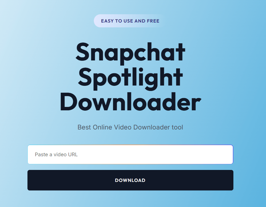 Snapchat Spotlight Downloader: Download Snapchat Spotlight Videos on Any Device