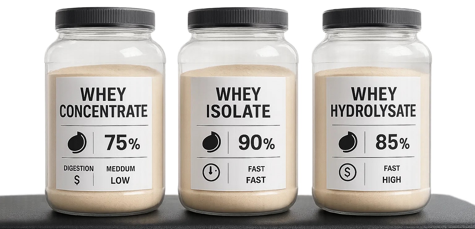 Choosing the Right Whey Protein: Your Guide to Concentrate, Isolate & Hydrolysate