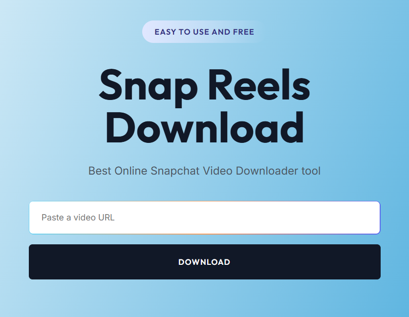 Snapchat Reels Downloader: 3 Simple Steps Without Signup