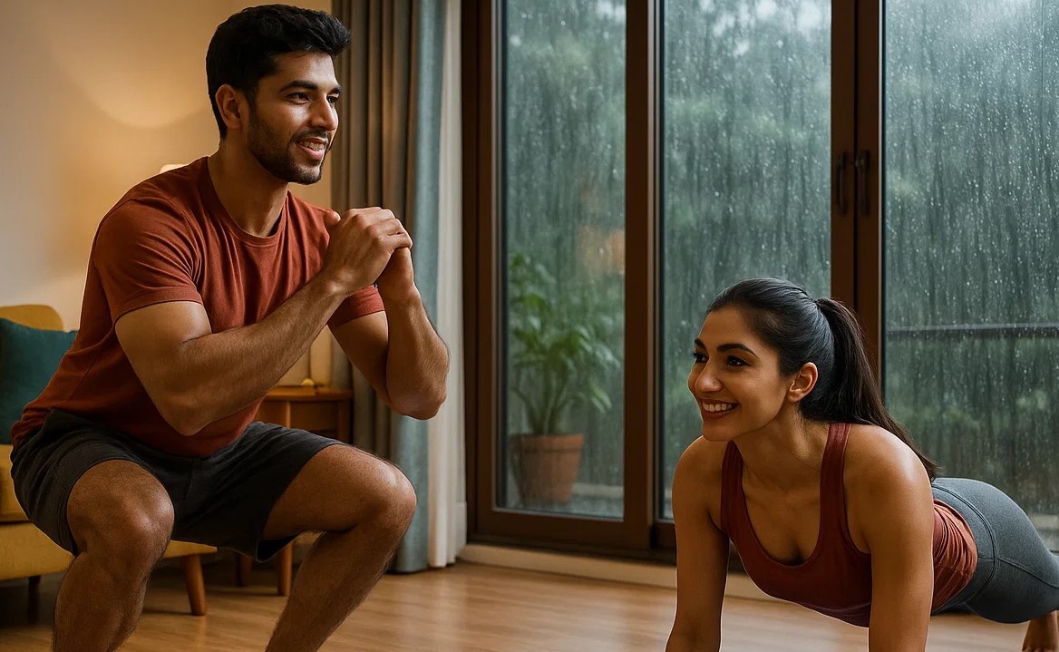 Baarish Mein Bahar Nahi Ja Sakte? Ghar Ke Liye 5 Best Indoor Workouts