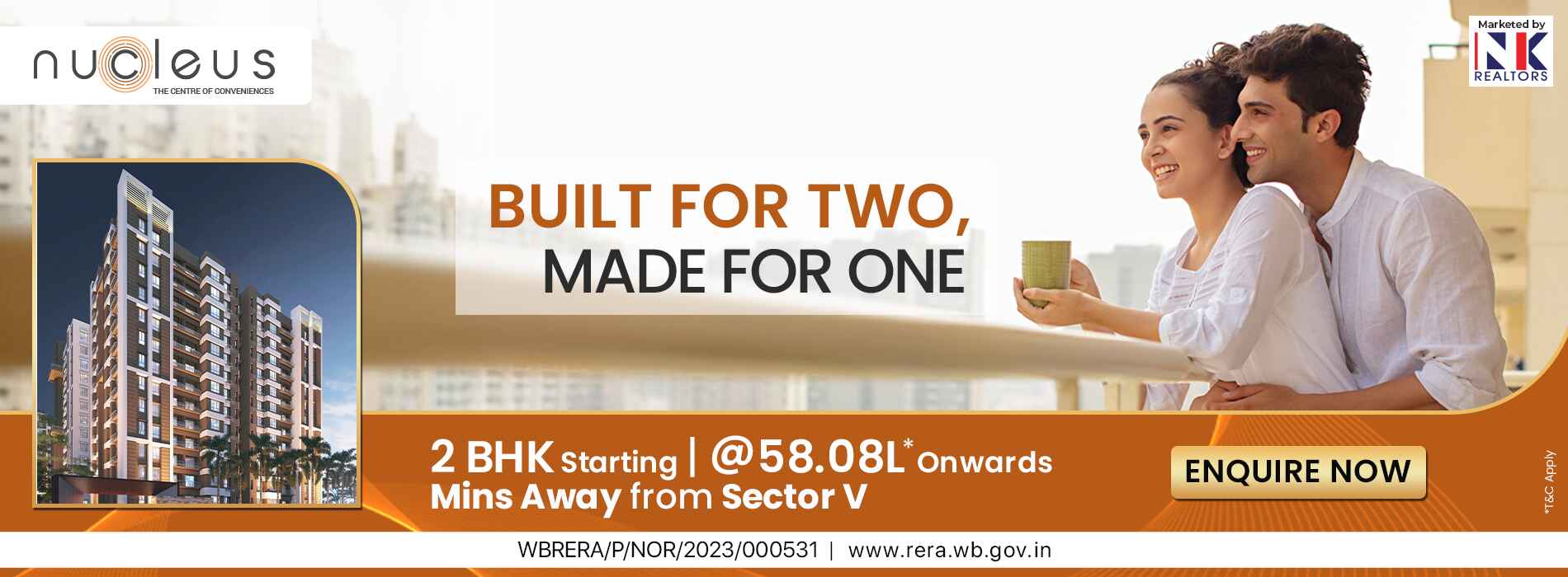Check Out 2 BHK Flats for Sale in Newtown, Rajarhat