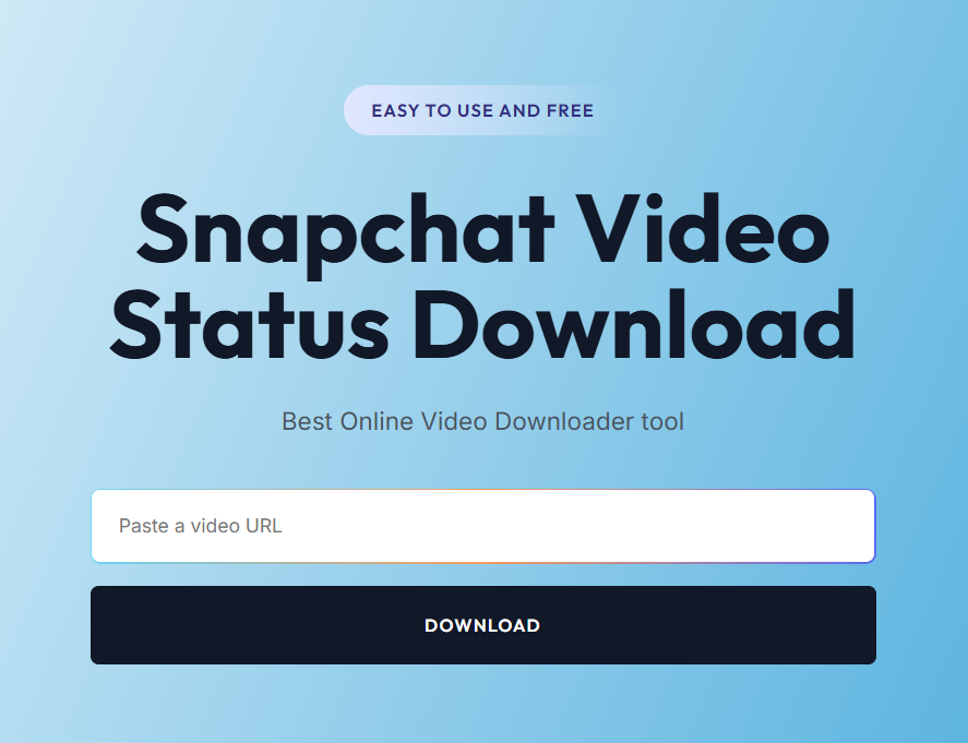 Snapchat Video Status Download Made Easy (Free, Online, No Watermark)