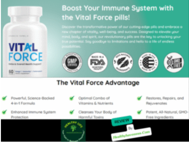 Vital Force Pills: Safe or not? Expert Reviews Inside