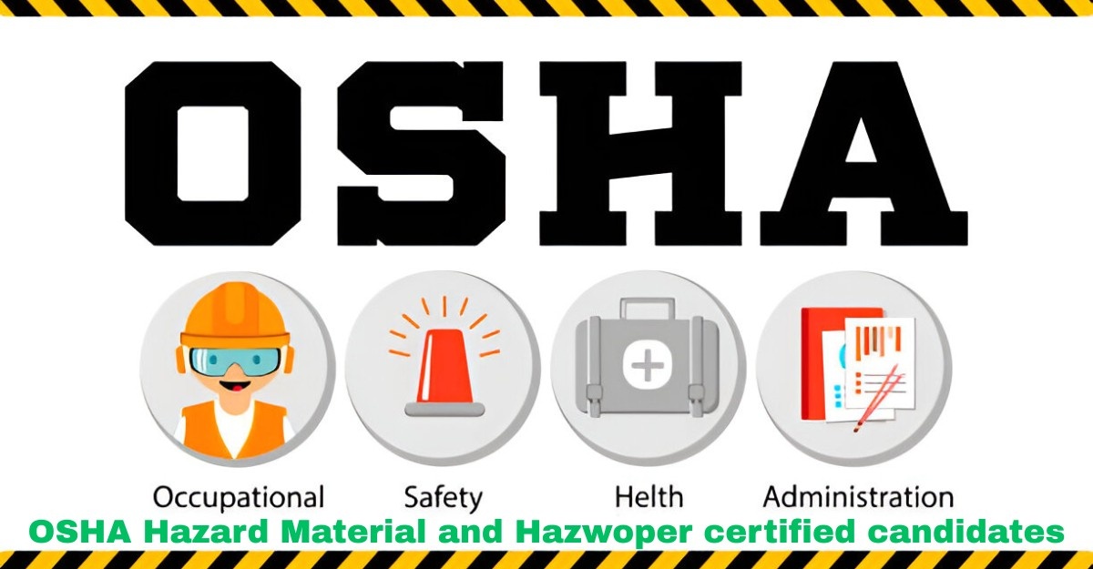 OSHA Hazard Material and Hazwoper certified candidates | Arete Technologies