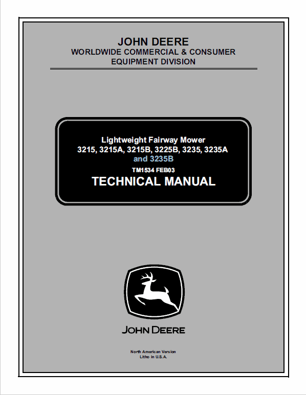 John Deere 3215B service manual PDF download Tm1534