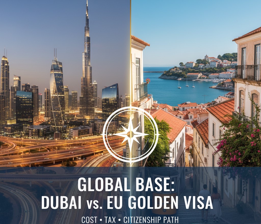 How to Pick Your Golden Visa: Dubai vs. Portugal/Greece Comparison (Cost, Tax, and EU Citizenship)