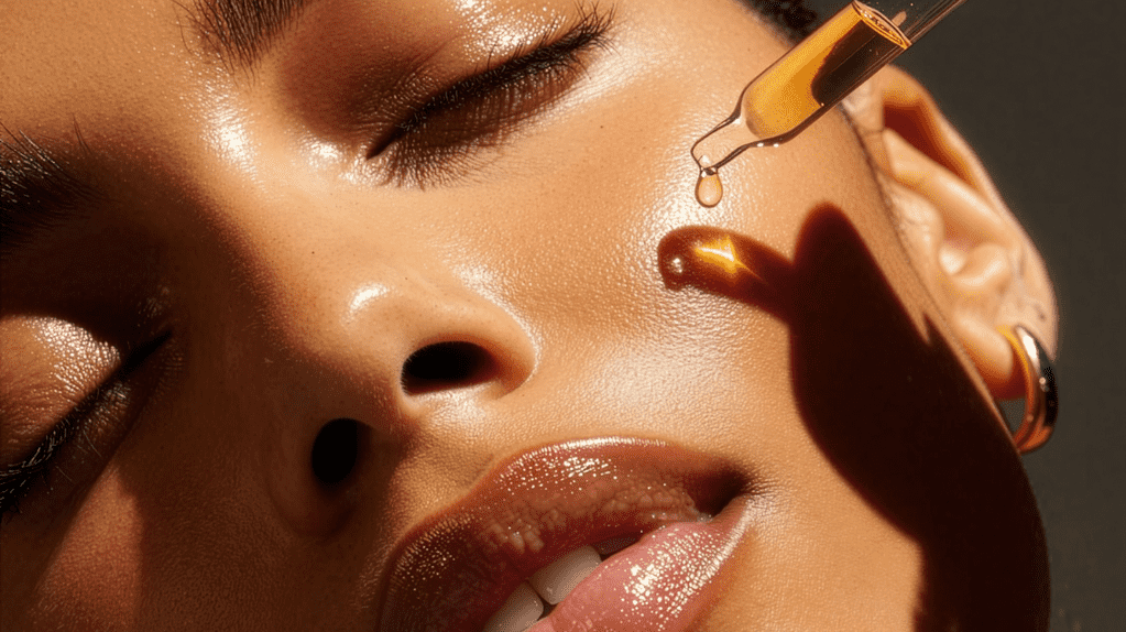 How do essential oils improve texture on very dry or mature skin?