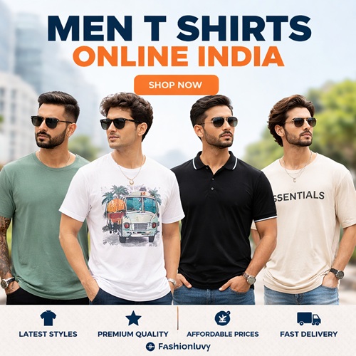 Men T Shirts Online India &ndash; Buy Trendy, Comfortable & Affordable Styles at Fashionluvy