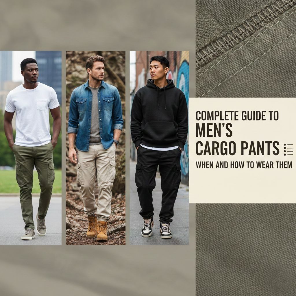 Complete Guide to Men's Cargo Pants: When and How to Wear Them from Underrated Club