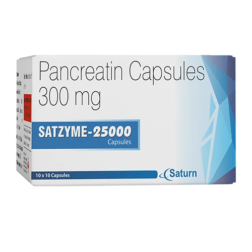 Pancreatin Capsules 300 mg | Satzyme 25000