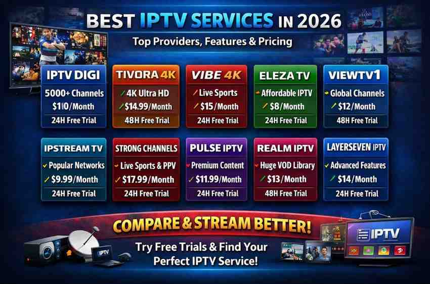 Best IPTV  &ndash; Features, Pricing, Pros & Cons of Top Providers