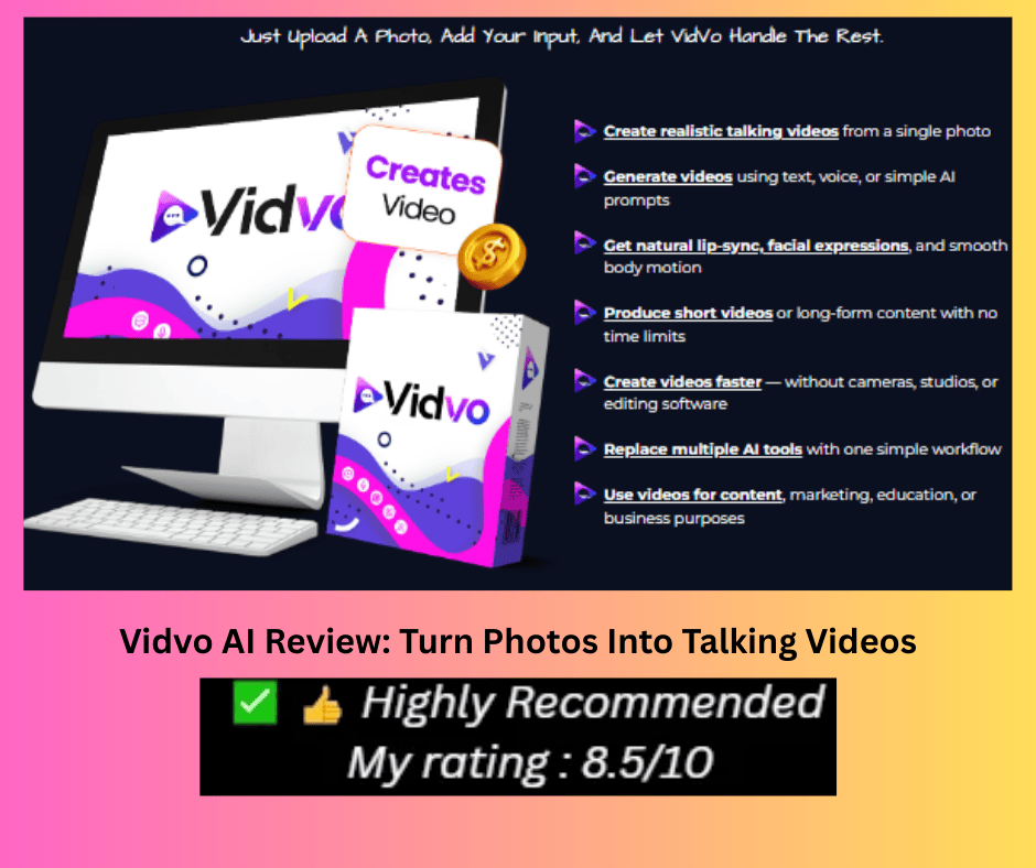 Vidvo AI Review: Turn Photos Into Talking Videos